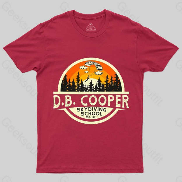 D B Coopers Skydiving School Portland Oregon T-Shirt - Geeksoutfit