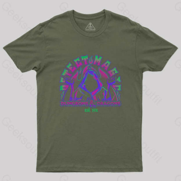 D&D Detect Magic T-Shirt Army Green / S