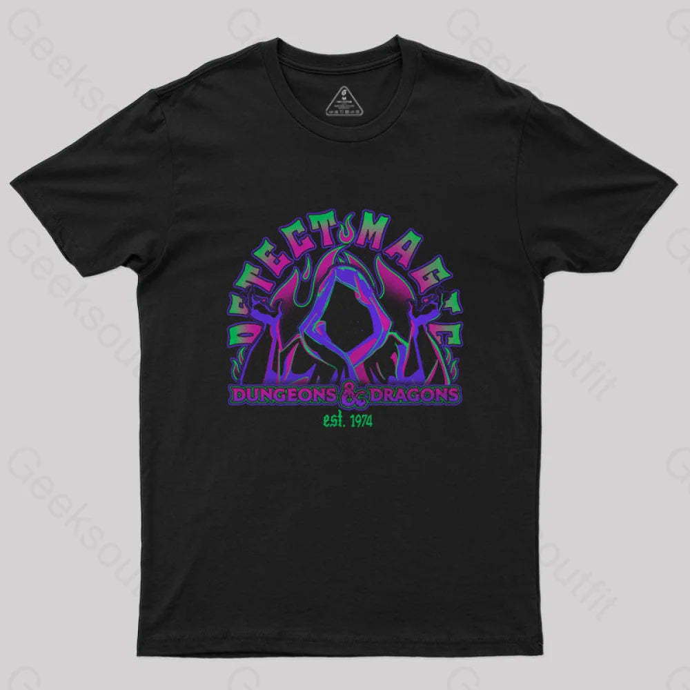 D&D Detect Magic T-Shirt Black / S