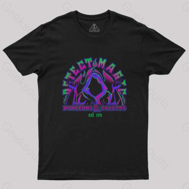 D&D Detect Magic T-Shirt Black / S