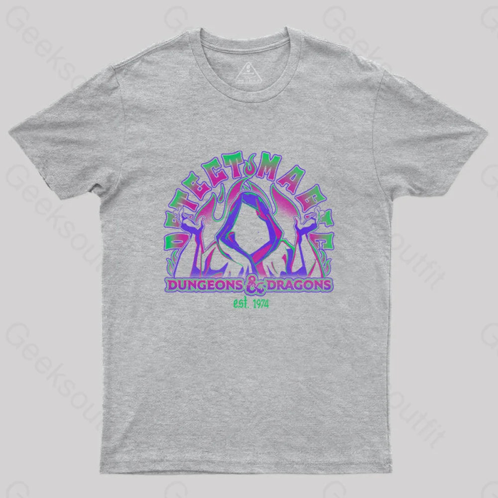 D&D Detect Magic T-Shirt Grey / S
