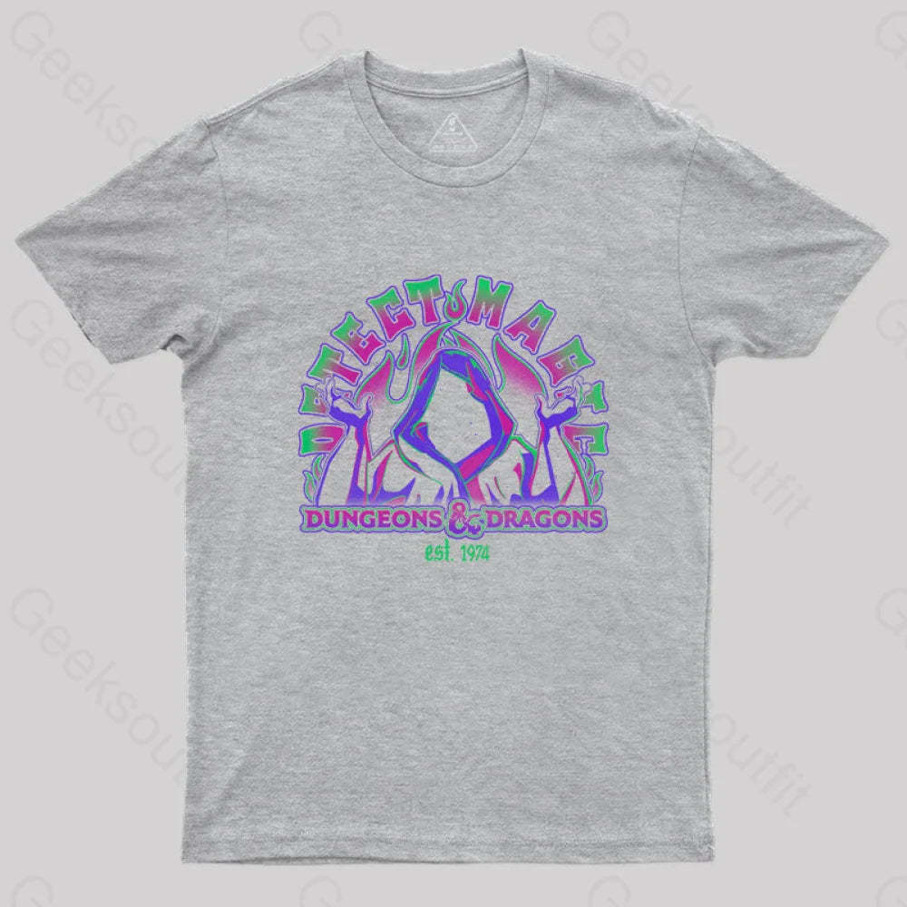 D&D Detect Magic T-Shirt Grey / S