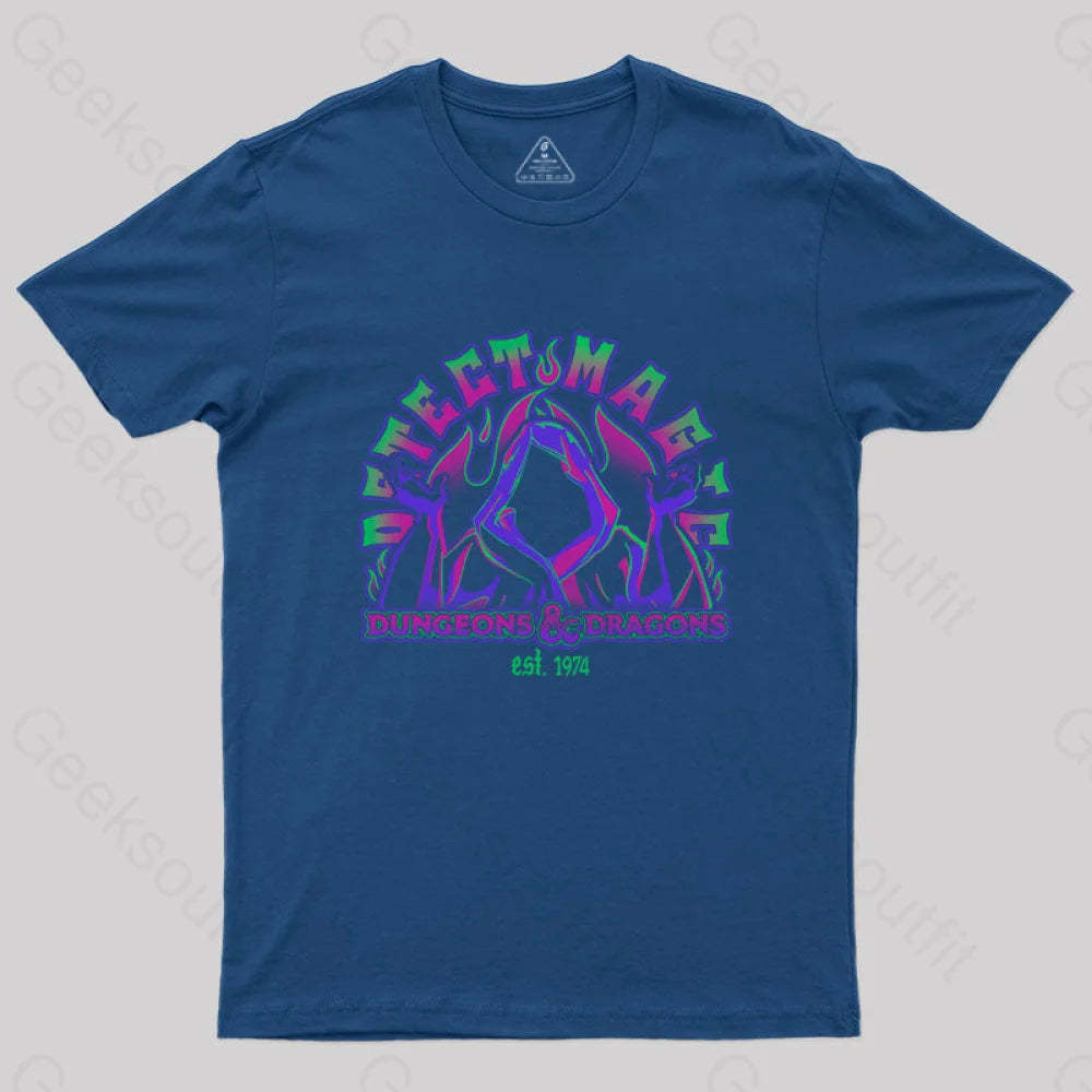 D&D Detect Magic T-Shirt Navy / S