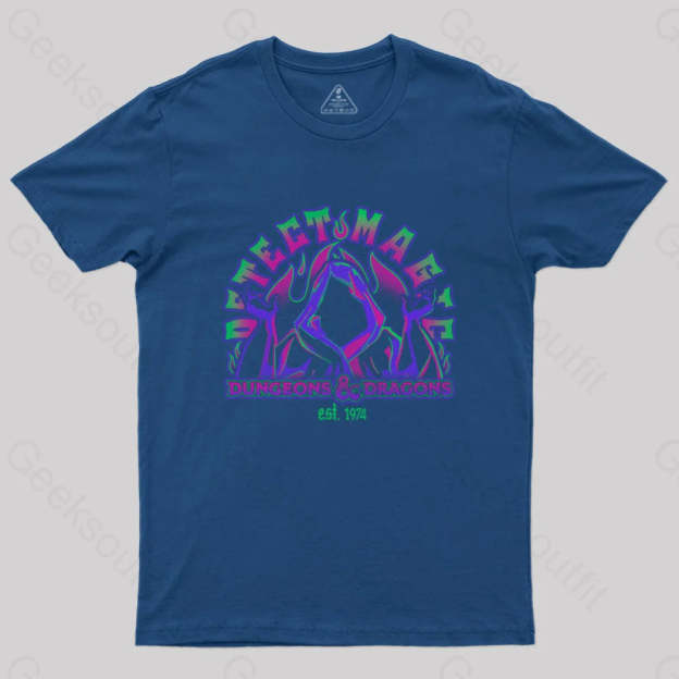 D&D Detect Magic T-Shirt Navy / S