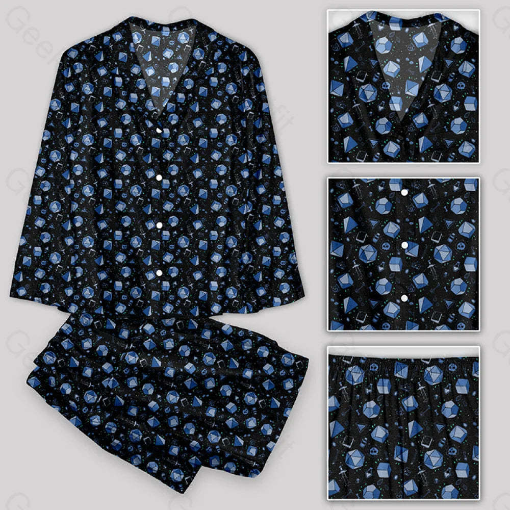 D&D Dice And Death Pajamas Set Yc
