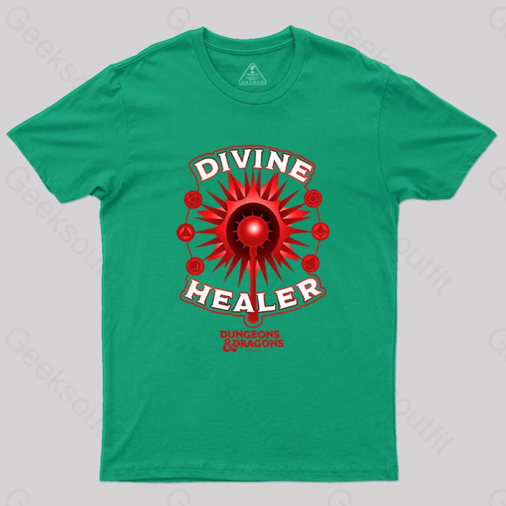 D&D Divine Healer T-Shirt Green / S