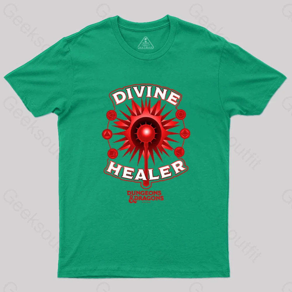 D&D Divine Healer T-Shirt Green / S