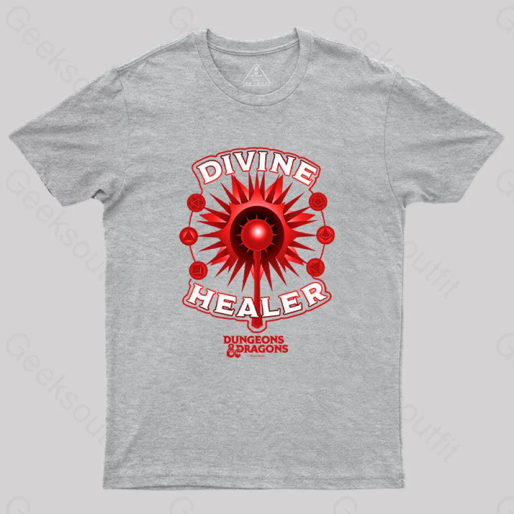 D&D Divine Healer T-Shirt Grey / S