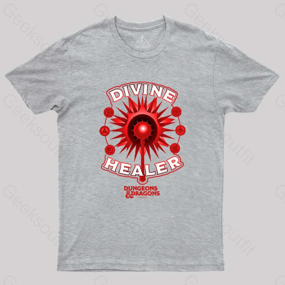 D&D Divine Healer T-Shirt Grey / S