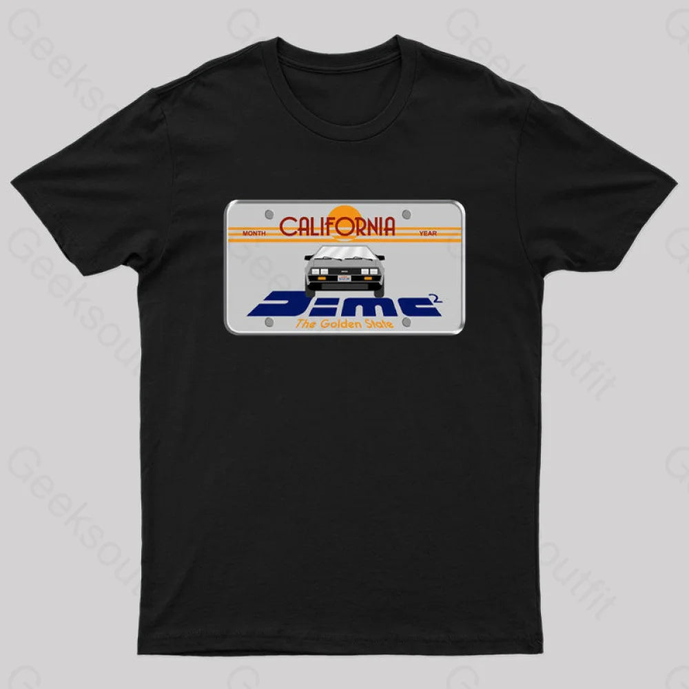 D=Mc² Vintage Art Geek T-Shirt Black / S