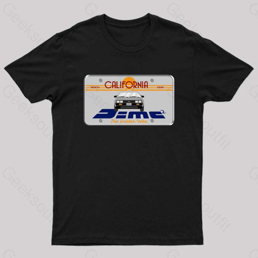 D=Mc² Vintage Art Geek T-Shirt Black / S