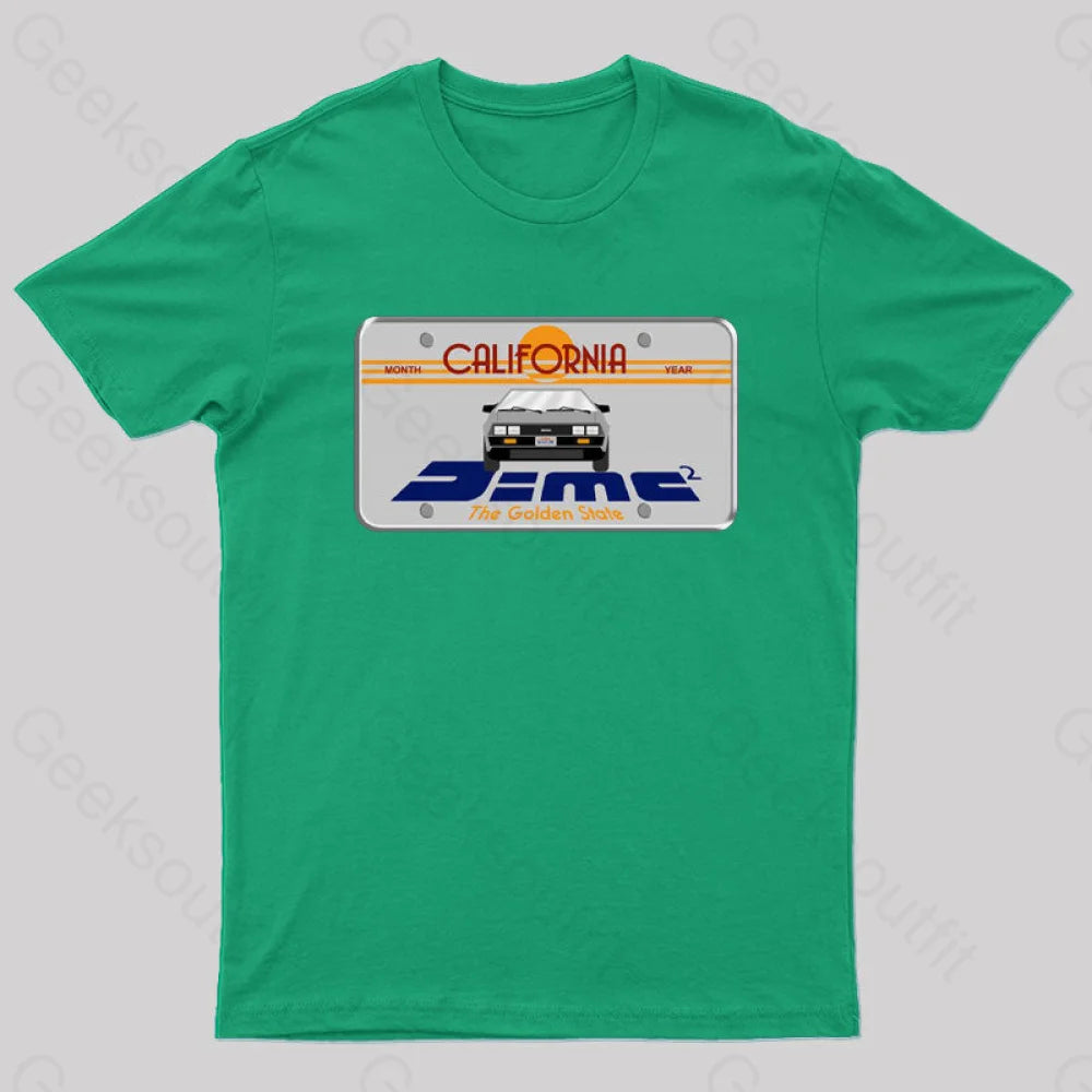 D=Mc² Vintage Art Geek T-Shirt Green / S