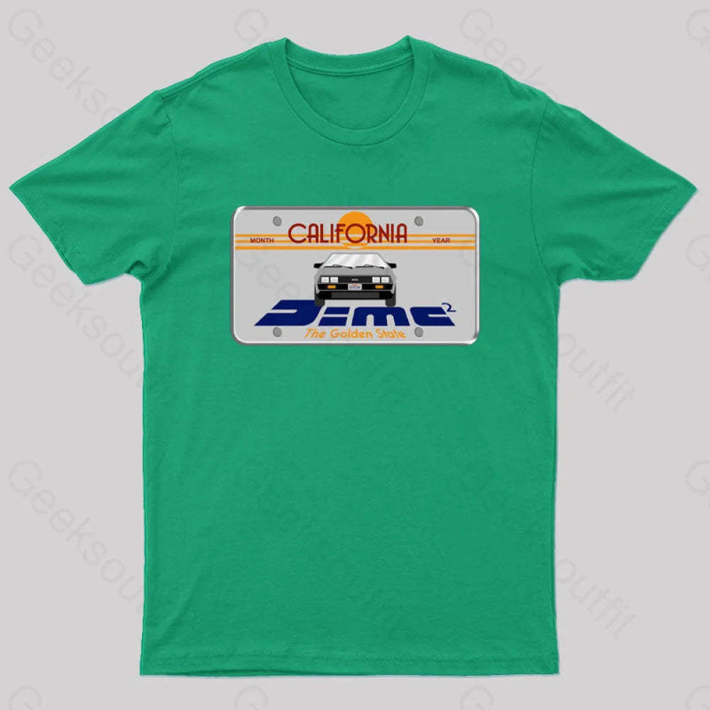 D=Mc² Vintage Art Geek T-Shirt Green / S