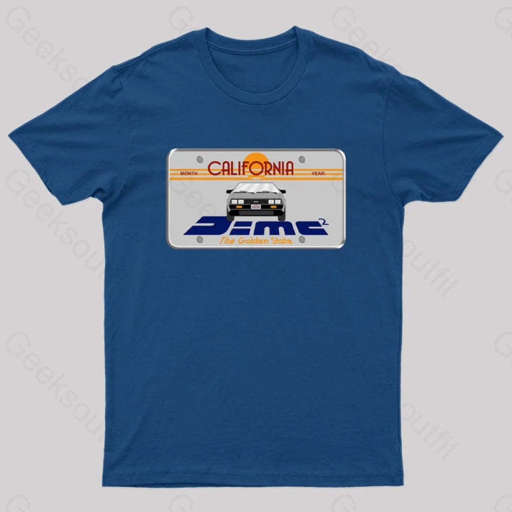 D=Mc² Vintage Art Geek T-Shirt Navy / S