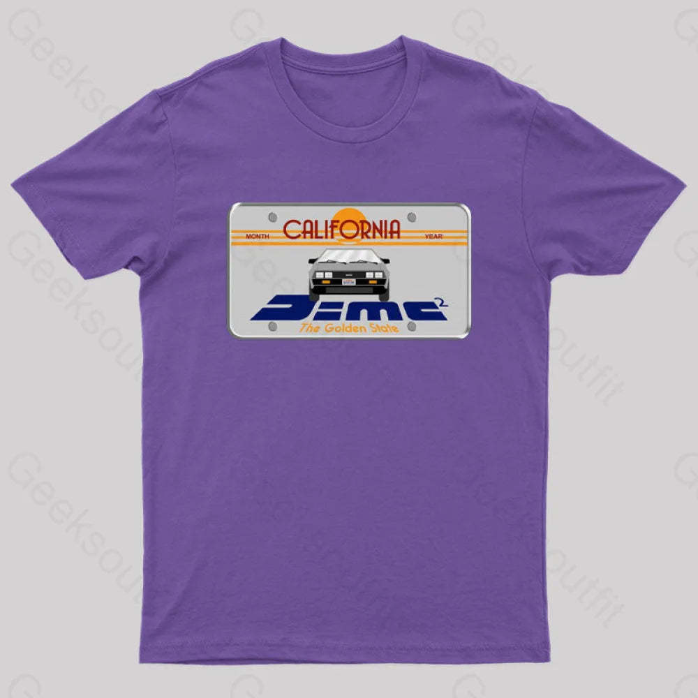 D=Mc² Vintage Art Geek T-Shirt Purple / S