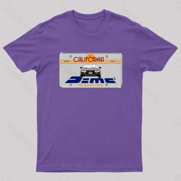 D=Mc² Vintage Art Geek T-Shirt Purple / S