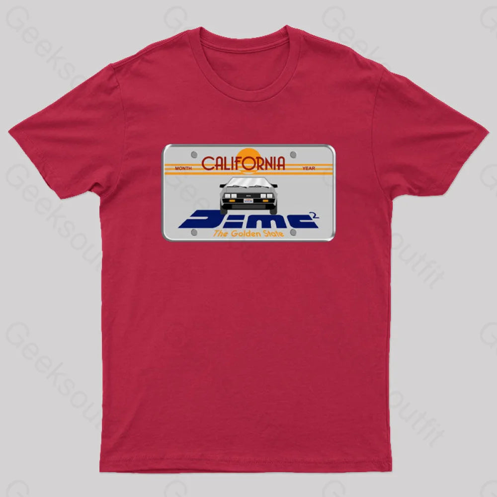 D=Mc² Vintage Art Geek T-Shirt Red / S