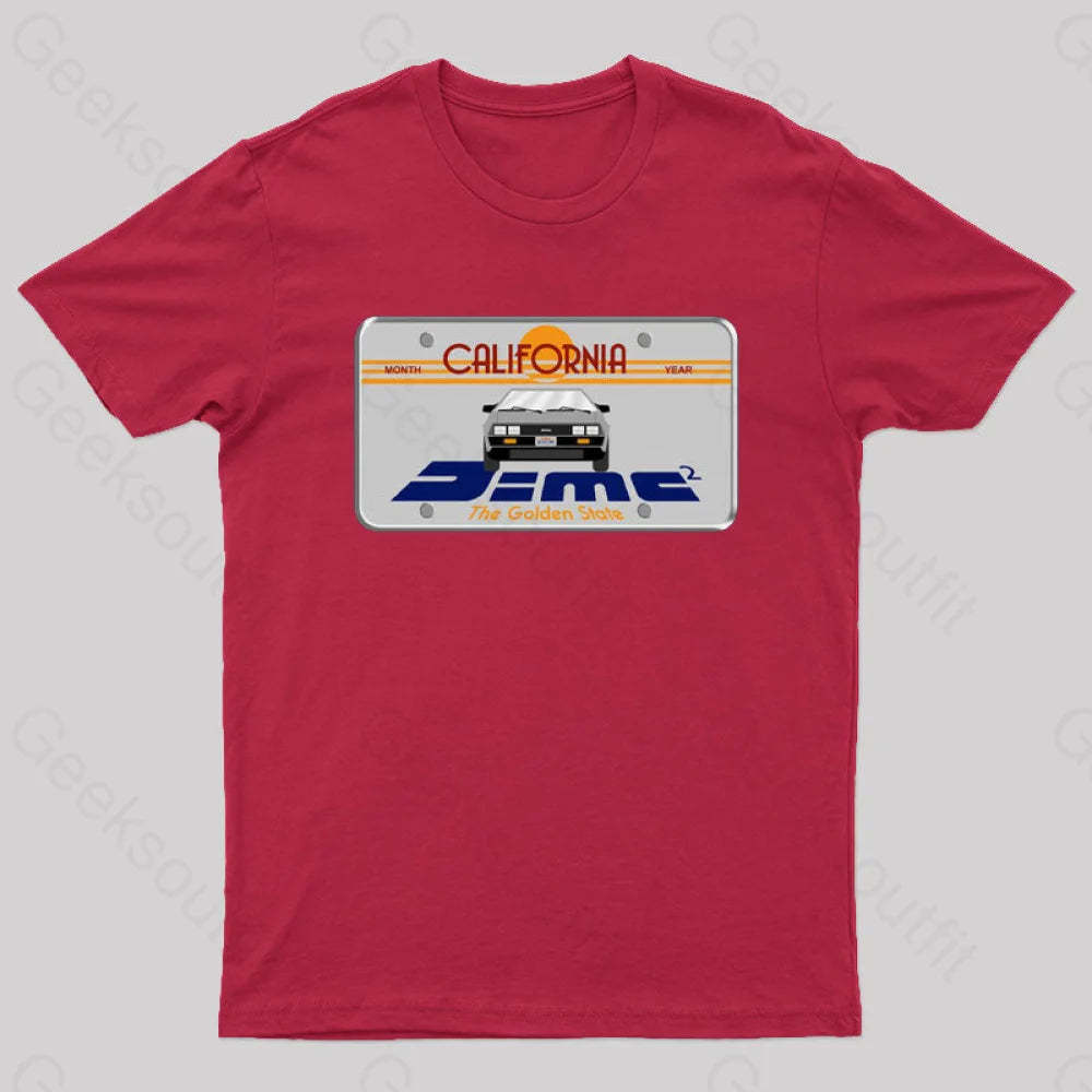 D=Mc² Vintage Art Geek T-Shirt Red / S
