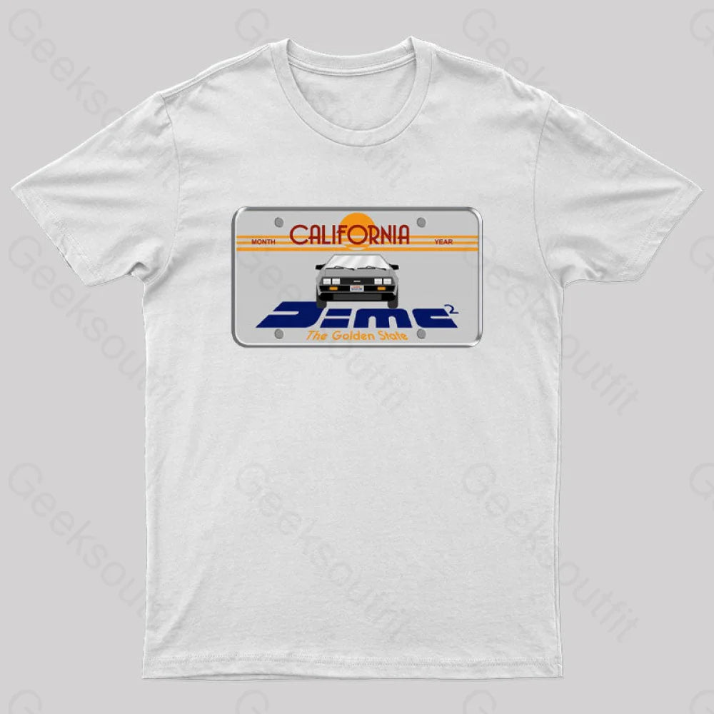 D=Mc² Vintage Art Geek T-Shirt White / S