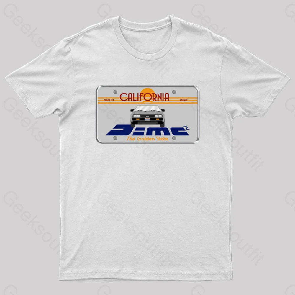 D=Mc² Vintage Art Geek T-Shirt White / S