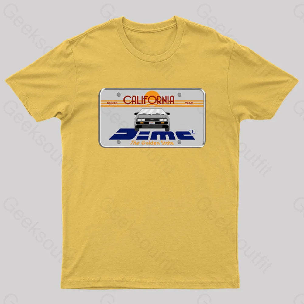 D=Mc² Vintage Art Geek T-Shirt Yellow / S