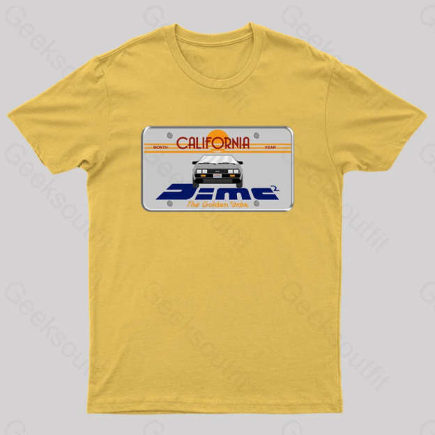 D=Mc² Vintage Art Geek T-Shirt Yellow / S
