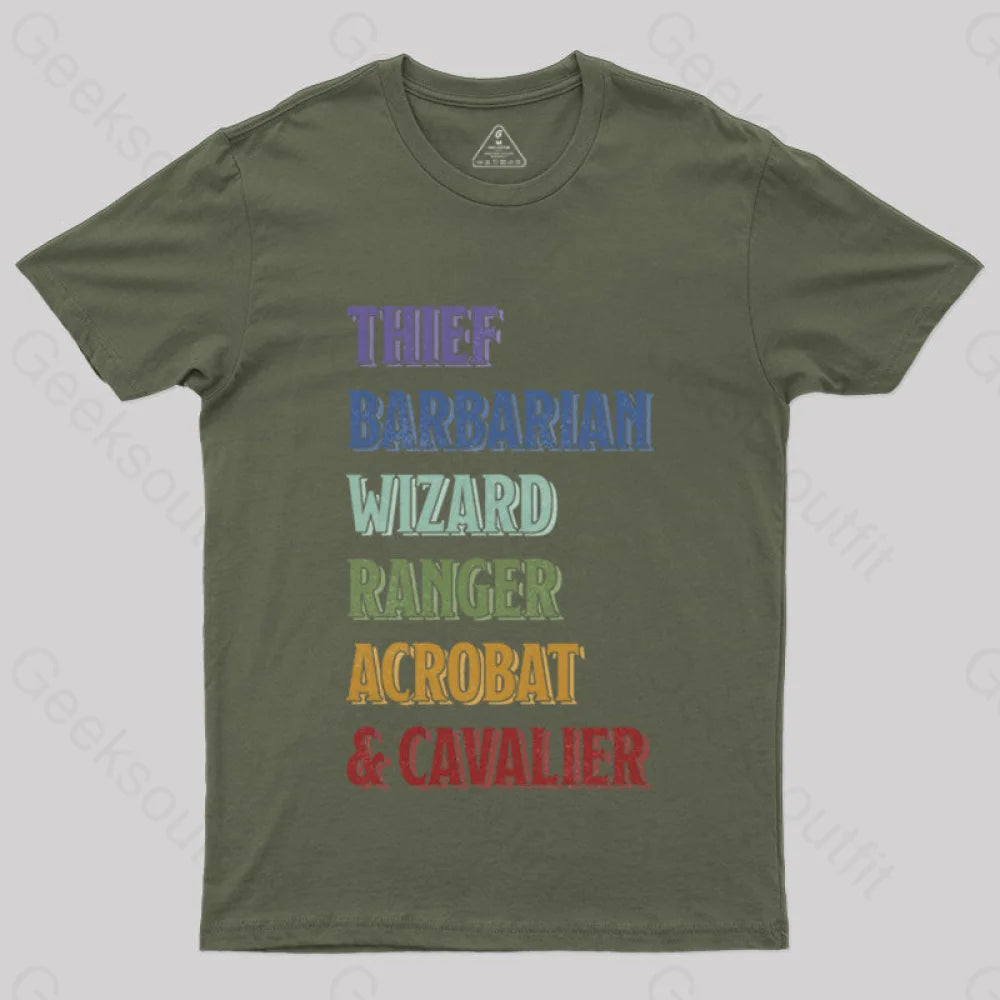 D&D Stack T-Shirt Army Green / S