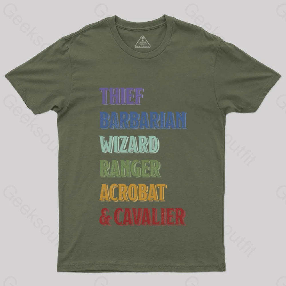 D&D Stack T-Shirt Army Green / S