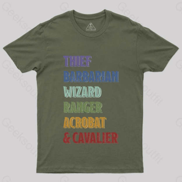D&D Stack T-Shirt Army Green / S