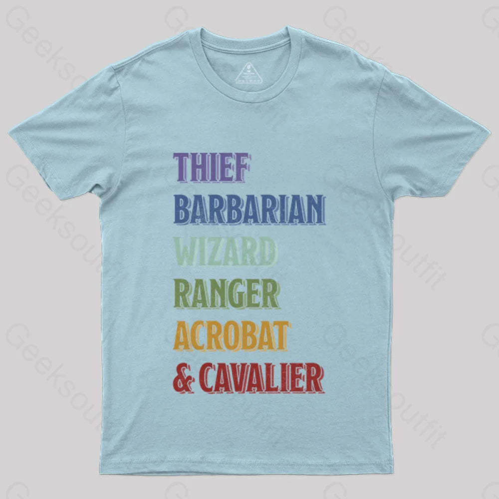 D&D Stack T-Shirt Light Blue / S