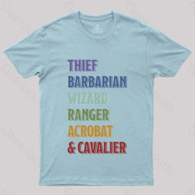 D&D Stack T-Shirt Light Blue / S