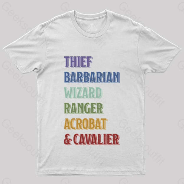 D&D Stack T-Shirt White / S