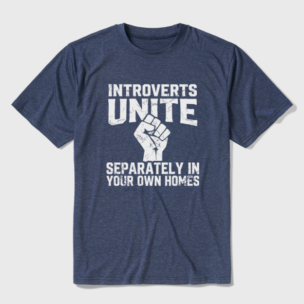 Introverts Unite Ultra Soft Heather Tee