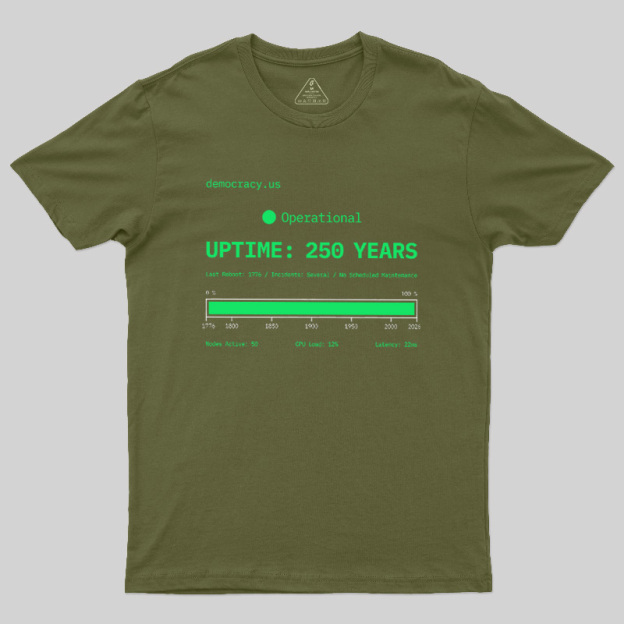 Nation System Uptime Dashboard Geek T-Shirt