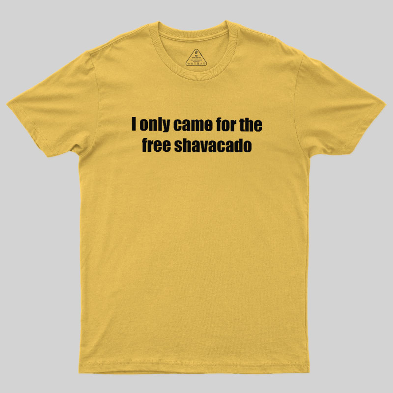 Free Shavacado Geek T-Shirt