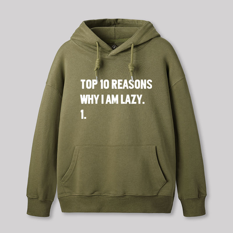 Top 10 Reasons Why I'm Lazy Geek Hoodie