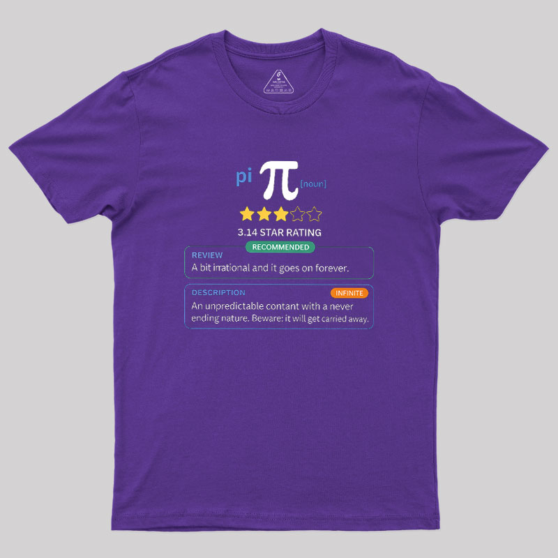 Pi Star Rating Geek T-Shirt