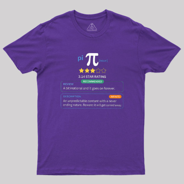 Pi Star Rating Geek T-Shirt