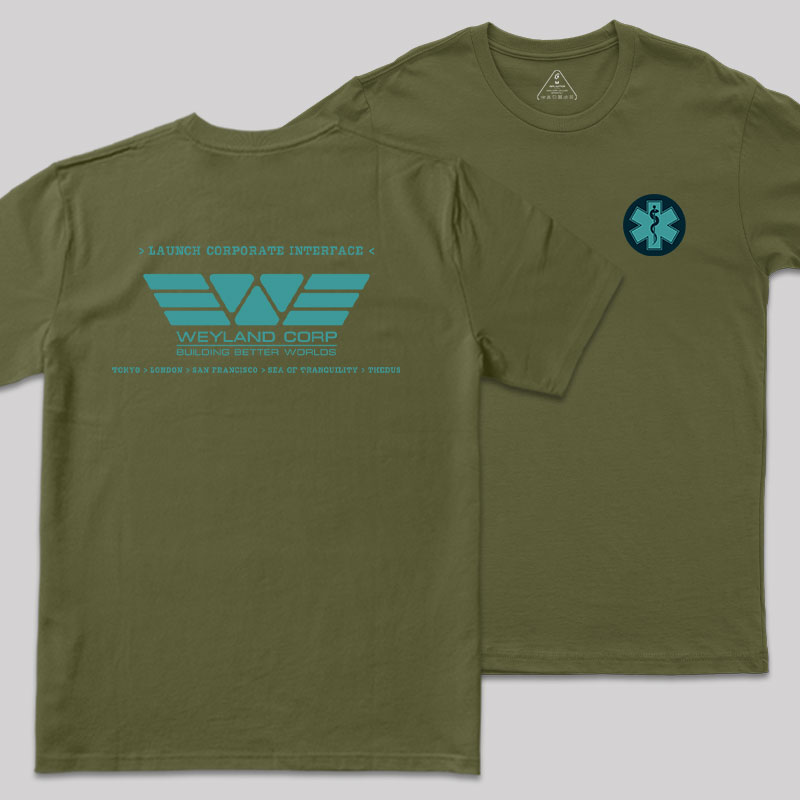 Building Better Worlds Front and Back Printed Geek T-Shirt