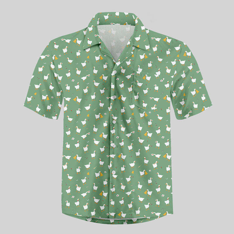 Geeksoutfit Goose Game Button Up Pocket Shirt for Sale online