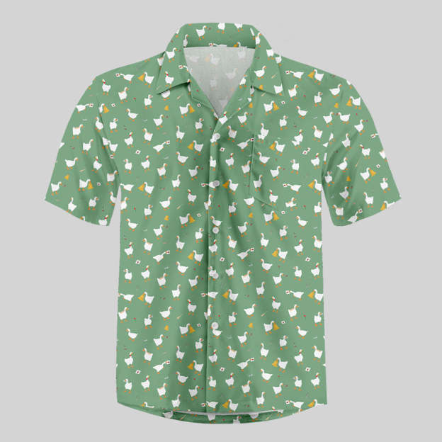 Goose Game Button Up Pocket Shirt