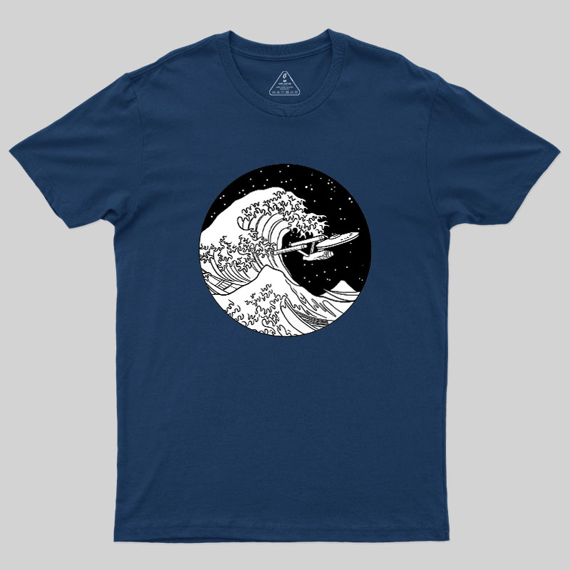 Trek Spaceship In Space Geek T-Shirt