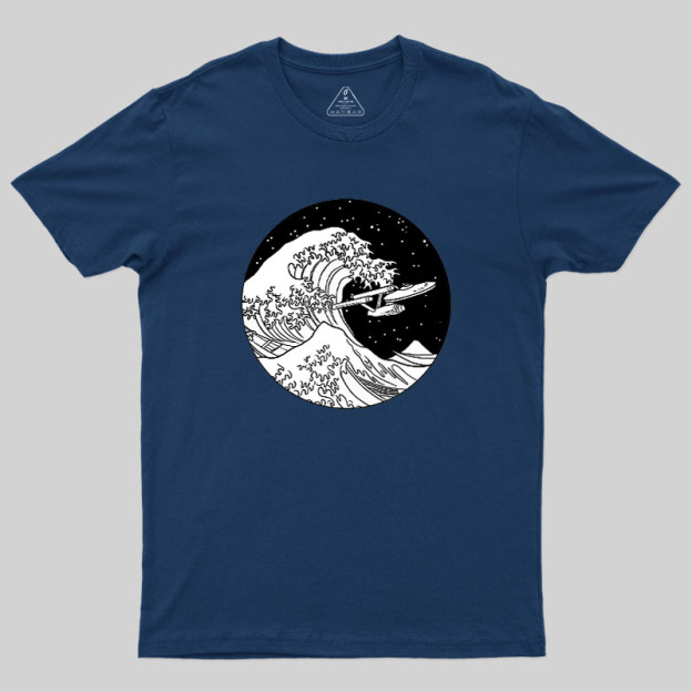 Trek Spaceship In Space Geek T-Shirt