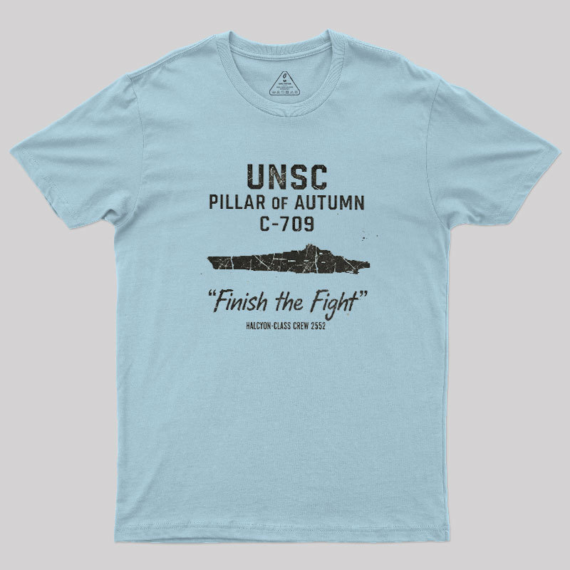 UNSC PILLAR OF AUTUMN C-709 Geek T-Shirt