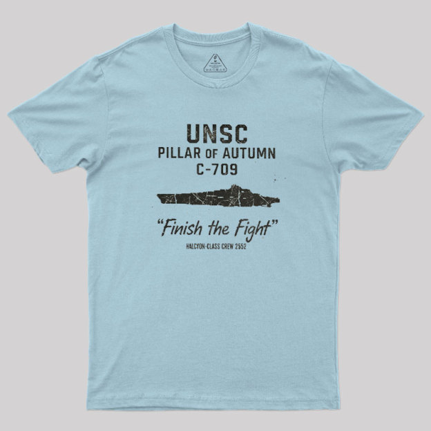 UNSC PILLAR OF AUTUMN C-709 Geek T-Shirt