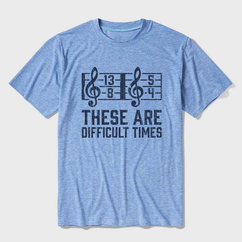 Music Difficult Times Ultra Soft Heather Tee