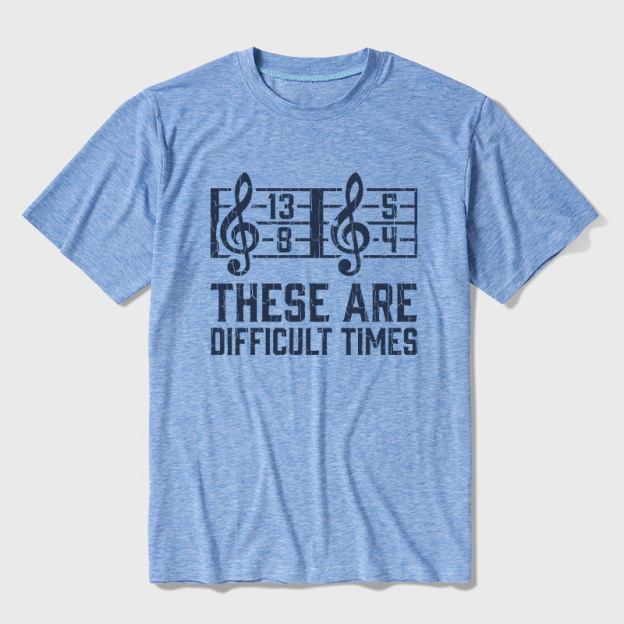 Music Difficult Times Ultra Soft Heather Tee