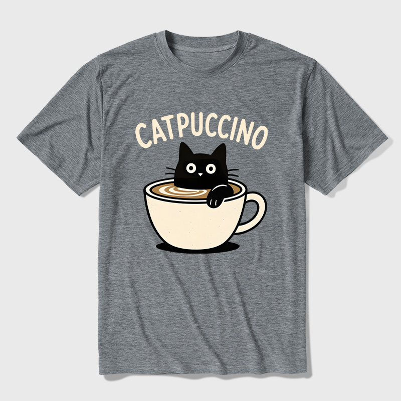 Catpuccino Ultra Soft Heather Tee
