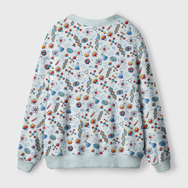 Nerdy Science Lab Elements Geek Ugly Cardigan Sweaters