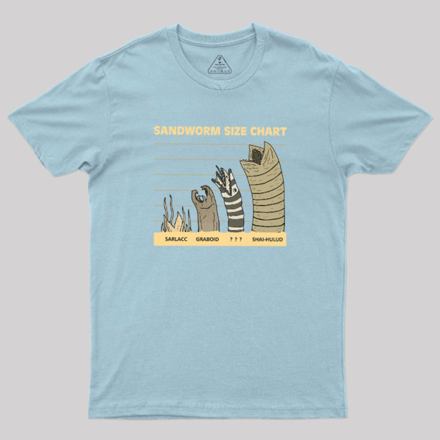 Sandworm Size Chart Geek T-Shirt